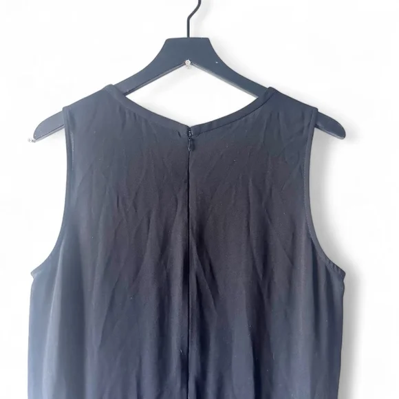 Cabi Black Zip Front Sleeveless Jumpsuit Size 12